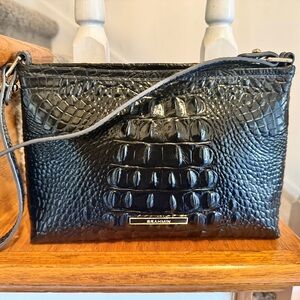 Brahmin Glossy Black Crocodile Crossbody Bag NWOT sold sold